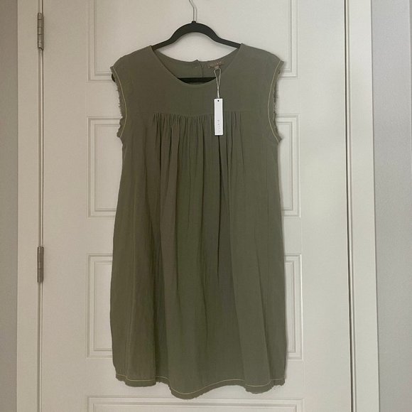 LILLA P CAP SLEEVE SHIFT DRESS ALOE SIZE S NWT - Picture 6 of 13
